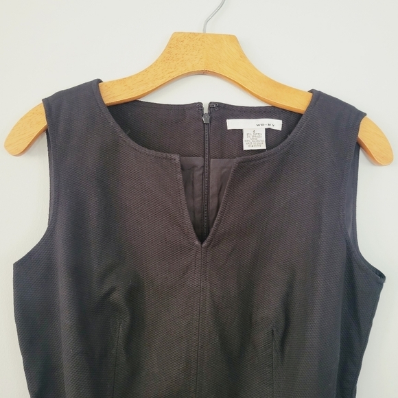 WD.NY colorblock sleeveless black and brown dress size 4 - Picture 3 of 10